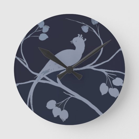 Art Deco Duif Ronde Klok (Voorkant)