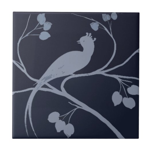 Art Deco Duif Tegeltje (Voorkant)