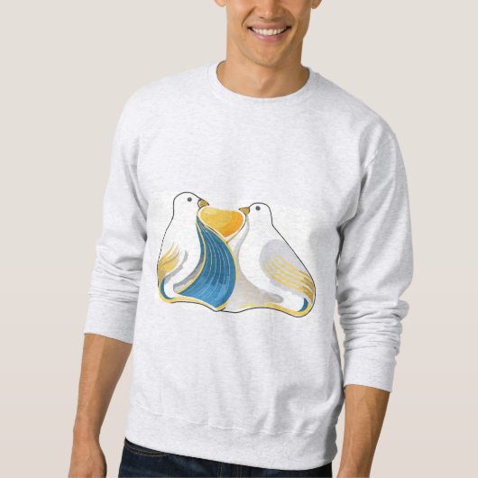 Art Deco Duiven T-Shirt (Voorkant)
