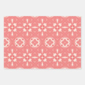 Art Deco duotoon in roze design papier Inpakpapier Vel (Voorkant 3)