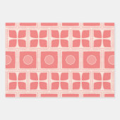 Art Deco duotoon in roze design papier Inpakpapier Vel (Voorkant 2)