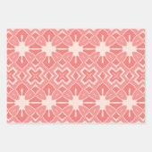 Art Deco duotoon in roze design papier Inpakpapier Vel (Voorkant)