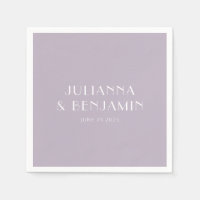  Art Deco Dusty Lila Eenvoudig aangepast huwelijk