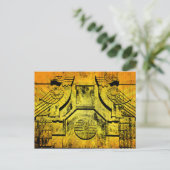 Art Deco Eagle Stone Briefkaart (Staand voorkant)