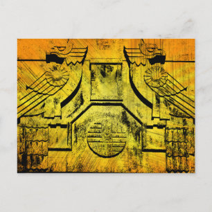 Art Deco Eagle Stone Briefkaart