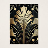 Art Deco Earring Display Kaart (Achterkant)