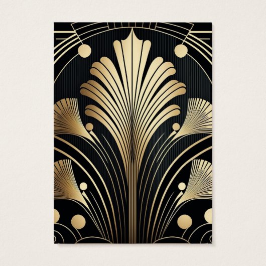 Art Deco Earring Display Kaart (Achterkant)