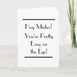 Art Deco Easy on the Eye Male Card Kaart