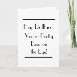 Art Deco Easy on the Eye Vrouw Card Kaart