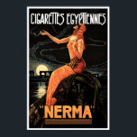 Art Deco Egyptische Advertentie Poster<br><div class="desc">Dit is een digitaal verbeterde afdruk van een  Art Deco-achtige reclame voor een tabaksproduct van kunstenaar Gaspar Camps. Mooie Egyptische beelden.</div>