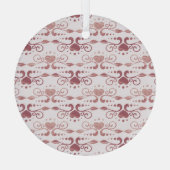 Art deco,  elegant behang. glas ornament (Achterkant)