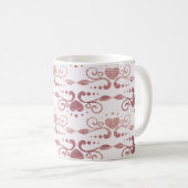 Art deco, elegant behang. koffiemok (Voorkant rechts)