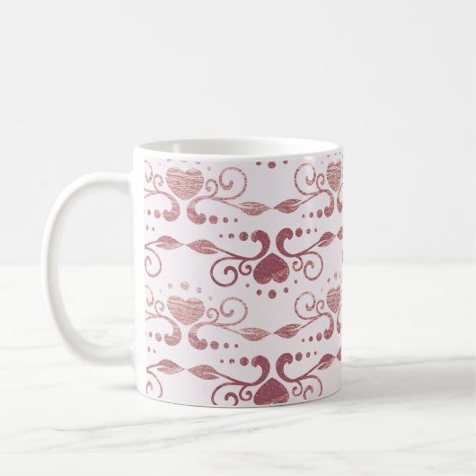 Art deco, elegant behang. koffiemok (Links)