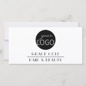 Art Deco Elegant Business Logo Cadeaubon (Voorkant)