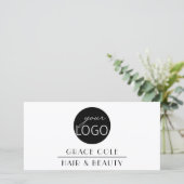 Art Deco Elegant Business Logo Cadeaubon (Staand voorkant)