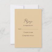 Art Deco Elegant Gold Frame RSVP Kaartje (Voorkant)
