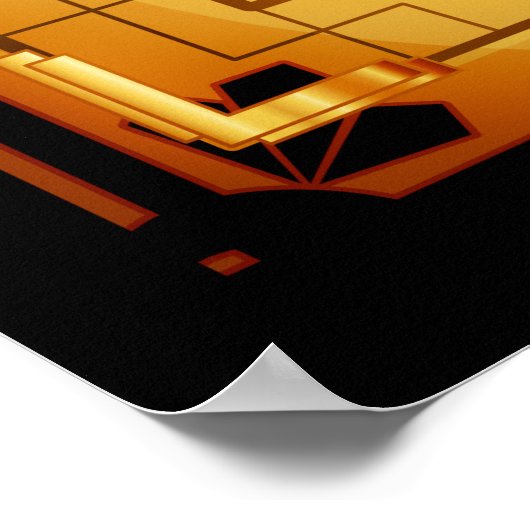  Art Deco Elegant Lady Poster (Hoek)