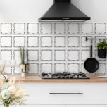 Art Deco Elegant Simple Black op wit Lijst Tegeltje<br><div class="desc">Maak kennis met ons verbluffende kunstdeco geometrisch vierkant decoratief lijst element op een witte keramische tegel - de perfecte aanvulling op uw moderne of -stijl interieurontwerp! Met zijn gestroomlijnde, lichte en delicate design met een witte en zwarte tegel kunt u elke kamer in uw huis een beetje elegantie en verfijning...</div>