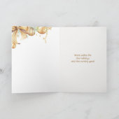 Art Deco Elegant Verfijnd kerstpaar Feestdagen Kaart (Binnen)