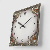 Art Deco Elegant Vierkante Klok (Hoek)