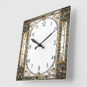 Art Deco Elegant Vierkante Klok (Hoek)