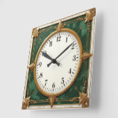 Art Deco Elegant Vierkante Klok (Hoek)
