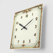 Art Deco Elegant Vierkante Klok (Hoek)