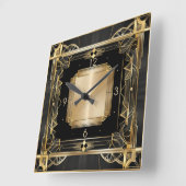 Art Deco Elegant Vierkante Klok (Hoek)