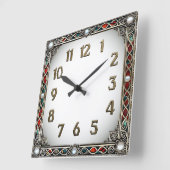 Art Deco Elegant Vierkante Klok (Hoek)
