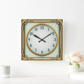 Art Deco Elegant Vierkante Klok (Huis)