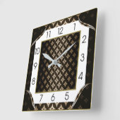 Art Deco Elegant Vierkante Klok (Hoek)
