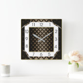 Art Deco Elegant Vierkante Klok (Huis)
