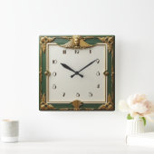 Art Deco Elegant Vierkante Klok (Huis)