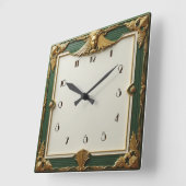 Art Deco Elegant Vierkante Klok (Hoek)