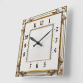 Art Deco Elegant Vierkante Klok (Hoek)