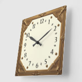Art Deco Elegant Vierkante Klok (Hoek)