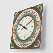 Art Deco Elegant Vierkante Klok (Hoek)