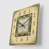 Art Deco Elegant Vierkante Klok (Hoek)