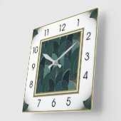 Art Deco Elegant Vierkante Klok (Hoek)