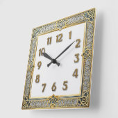 Art Deco Elegant Vierkante Klok (Hoek)