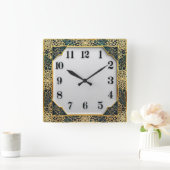 Art Deco Elegant Vierkante Klok (Huis)
