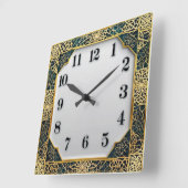 Art Deco Elegant Vierkante Klok (Hoek)