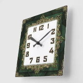 Art Deco Elegant Vierkante Klok (Hoek)