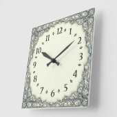 Art Deco Elegant Vierkante Klok (Hoek)