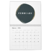 Art Deco Elegant volledig jaar Kalender (Feb 2026)