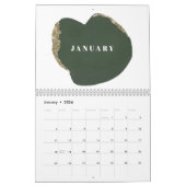 Art Deco Elegant volledig jaar Kalender (Jan 2026)