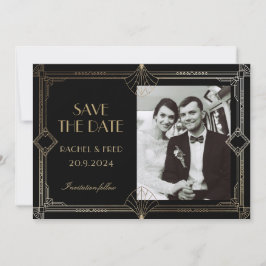 Art Deco Elegant Zwart Goud 20s Classic