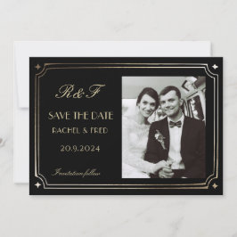 Art Deco Elegant Zwart Goud 20s Classic