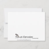 Art Deco Elegant Zwart-wit Save the Date (Achterkant)