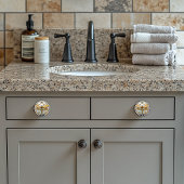 Art Deco Elegante Dragonfly Gouden Turquoise Parel Keramische Knop